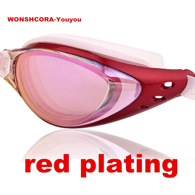 Youyou PC Плакированные очки для плавания с большой оправой бассейна разноцветные