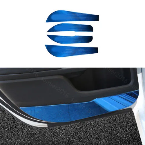 

4pcs Blue Door Anti-Kick Anti-Dirty Protector Cover Trim For Honda Civic 2016 2017