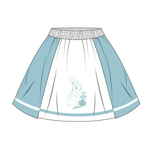 wangji Skirt Grandmaster of Demonic Cultivation Lan wangji Wei wuxian Coat Skirts Embroidered velvet jacket autumn Winter Cosplay Gifts - Цвет: wangji Skirt