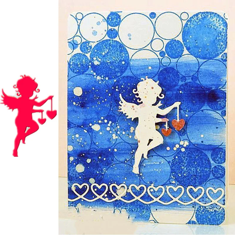 

Angel Cupid Metal Cutting Dies for Scrapbooking Paper Craft Embossing Die Card Making Stencils New 2019 Valentine