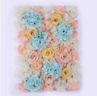 flowerwall and stnad 2,4 м X 2,4 м романтическая искусственная Роза стена из гортензий с подставкой черная железная сложенная труба рамка с цветами для свадебной вечеринки декор - Цвет: flowerwall and stnad