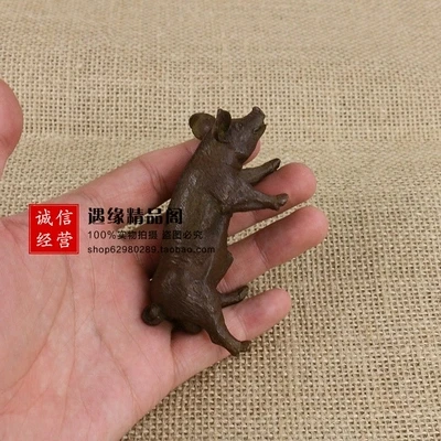 Антикварное изготовление старой меди (кабан) небольшие украшения|Статуэтки и