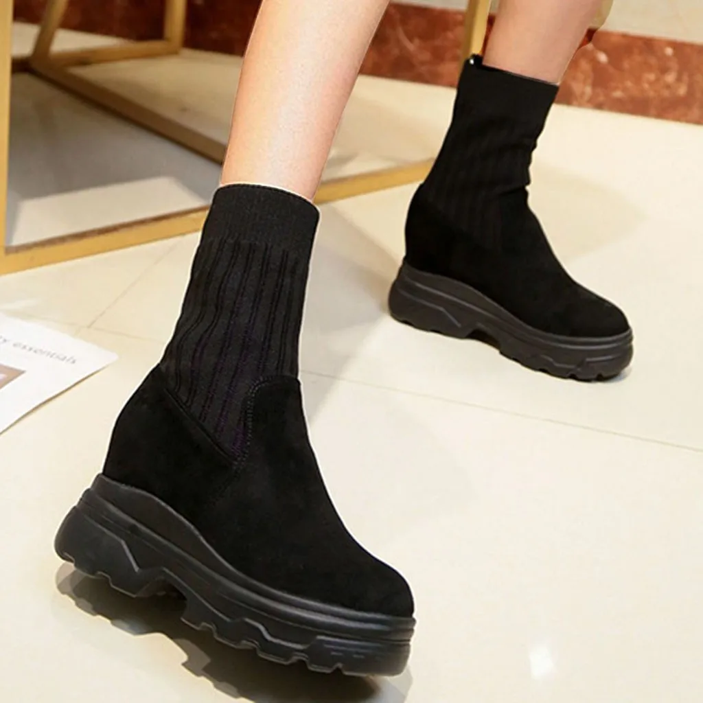 Weideng/классическая женская зимняя обувь с перфорацией типа броги модная черного