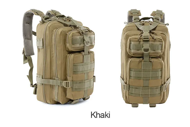 Khaki 20л походные рюкзаки военный тактический рюкзак джунгли камуфляж охотничья сумка Водонепроницаемый Открытый Кемпинг походные сумки для путешествий - Цвет: Khaki