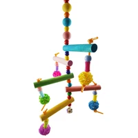 pet bird bites climb chew toy hanging cockatiel parakeet climb chewing cage with bell bird toys parrot toys 2pcslot