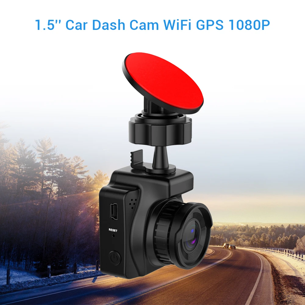 Автомобильный видеорегистратор GPS WIFI Novatek 96658 Dashcam Full HD 1080P автомобильная камера 1 5