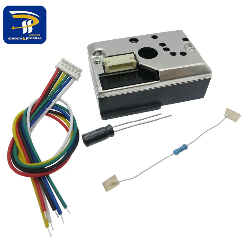 GP2Y1014AU0F компактный оптический датчик пыли совместимый GP2Y1010AU0F GP2Y1010AUOF датчик дымовых частиц с кабелем