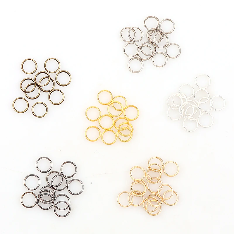 Кольцо с покрытием из розового золота и пистолета черное тонкое металлическое