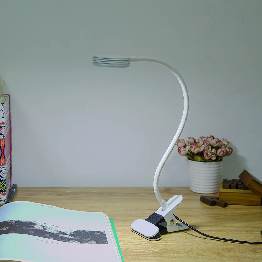 USB 5 Вт Светодиодный светильник для книг сгибаемый гибкий светодиодный рабочий