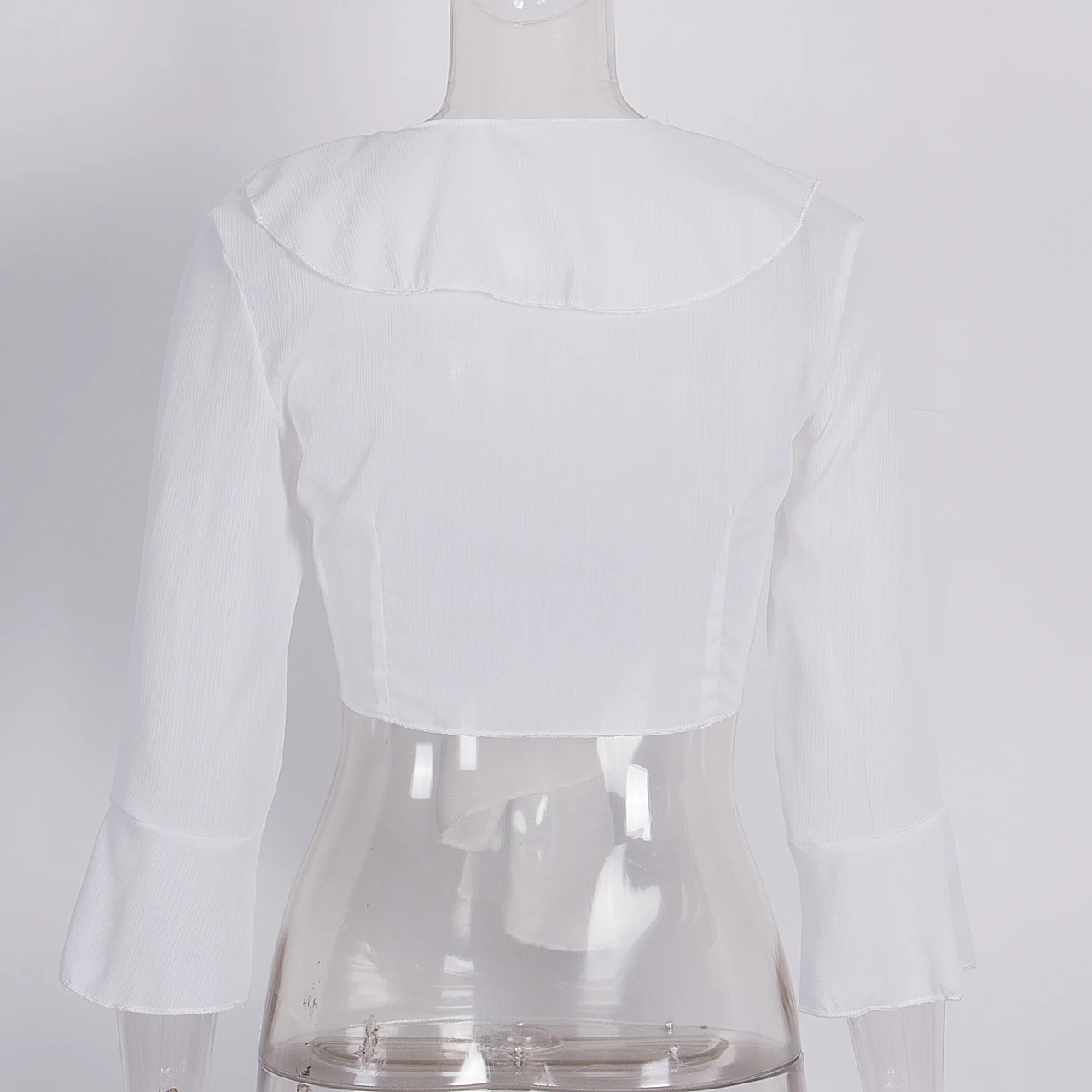 Новая Женская атласная блузка с v образным вырезом длинными рукавами и бантиком