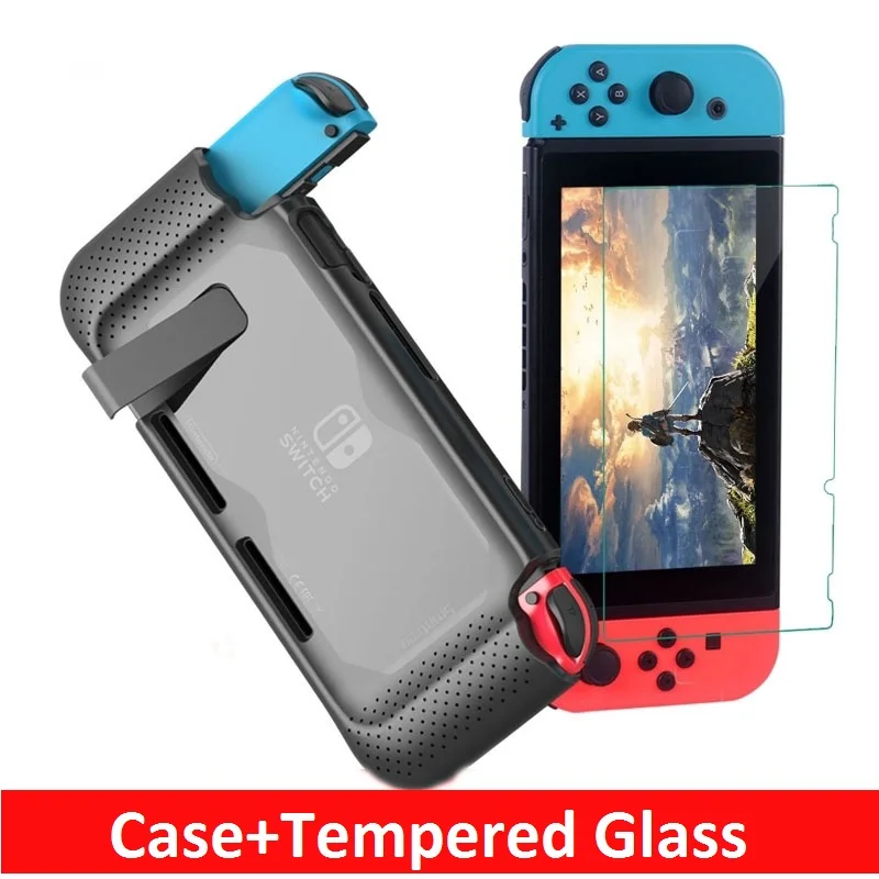 Smatree жесткий защитный чехол для консоли Nintendo Switch + закаленная пленка удобная