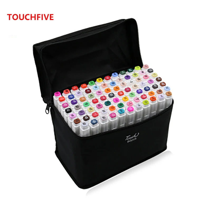 TOUCHFIVE 30/40/60/80/168 Цвет Арт марки зубная щетка с двумя головками и художественный эскиз жирной имеют спиртовую основу mark анимированные комиксы товары для рукоделия
