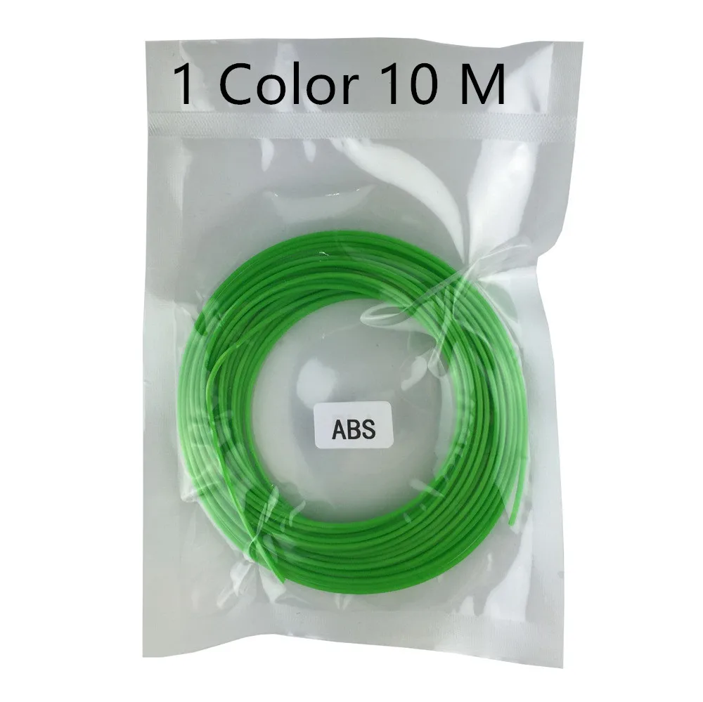 ABS Filament 10m Высокое качество пластиковая 3D волшебная ручка лучший подарок для детей 3d ручка и нить комбинация с бесплатной доставкой - Цвет: ABS Filament 10m