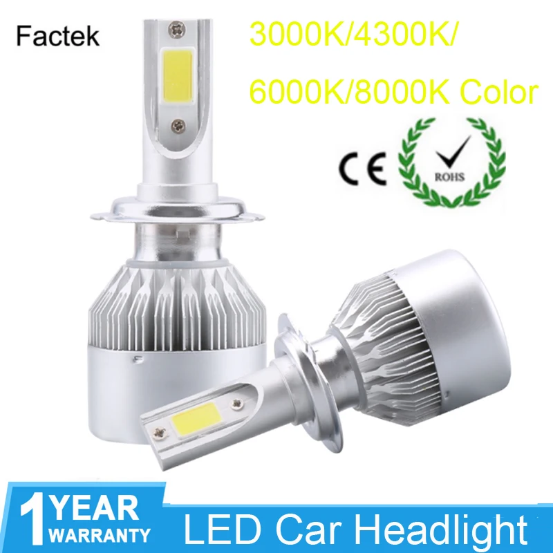 

Led H4 Led H1 H7 H11 Beam LED Headlight Bulbs Light Lamp 12V 6000K IP68 COB Auto LED light Bulbs Diodes Automobiles Parts Lamp