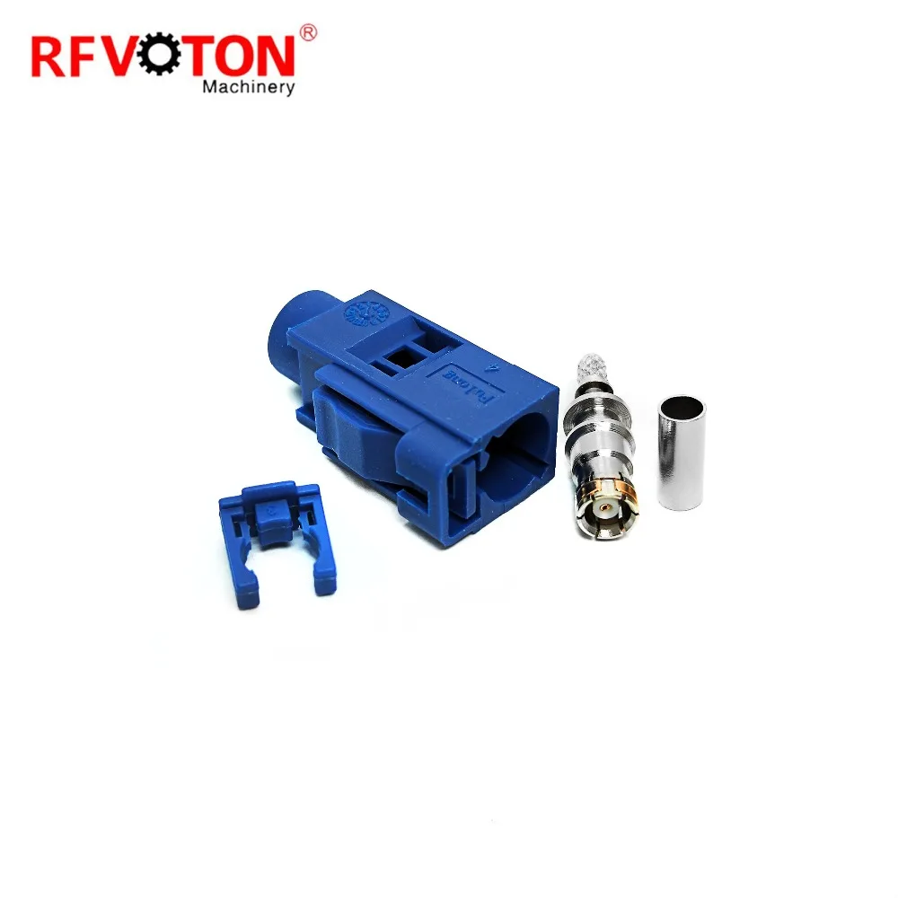 Бесплатная доставка 10 шт. SMB Fakra коннектор гнездовой разъем 50 Ом подвеска (в линии)