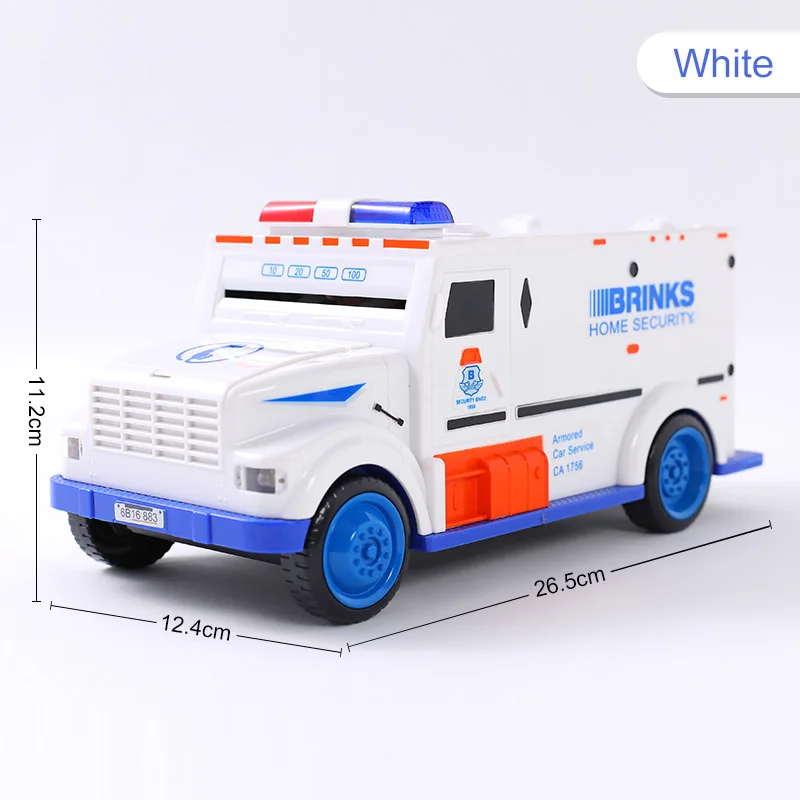 White Копилка для монет, сейф для автомобиля, копилка, цифровые депозиты, электронные детские игрушки, Копилка, экономия, украшение дома, аксессуары C00127 - Цвет: White