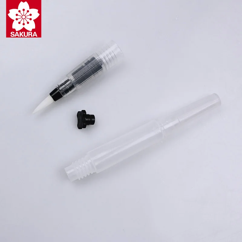 Набор кистей Sakura 3 шт./компл. акварельные круглые и плоские наконечники набор