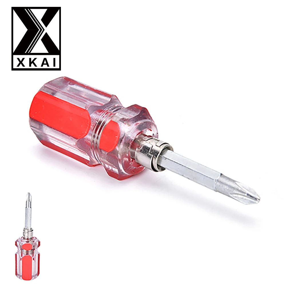 XKAI мини двунаправленная отвертка со сменной головкой Phillips &amp плоская для ремонта