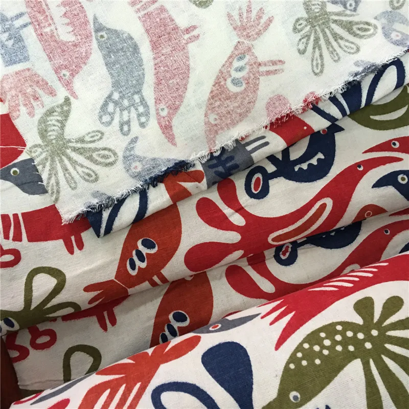 50x150 см хлопковая льняная ткань с принтом разноцветная Волшебная DIY домашняя