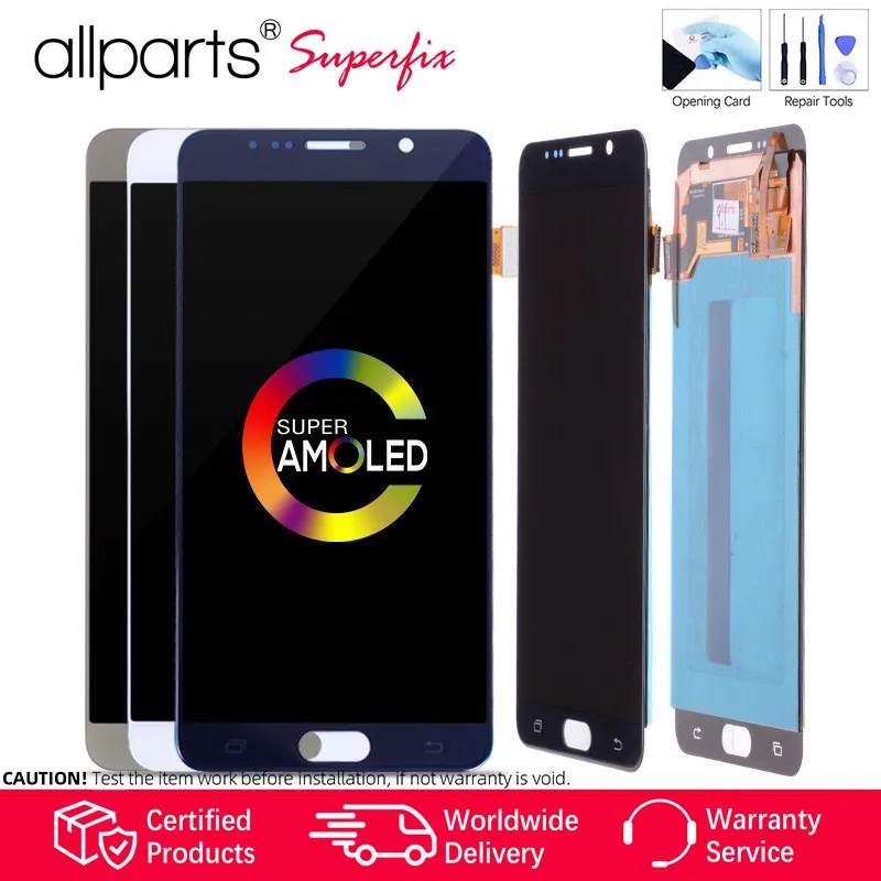 AMOLED Оригинальный ЖК дисплей для SAMSUNG Galaxy Note 5 Дисплей сенсорный экран Note5 N920A N9200 SM
