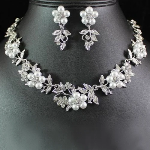 Bluelans австрийский горный хрусталь кристалл ожерелье серьги Свадебный Цветочный