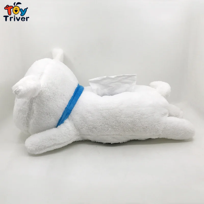Чехол для салфеток Shin Chan плюшевая игрушка белой собаки чехол держатель бумаги