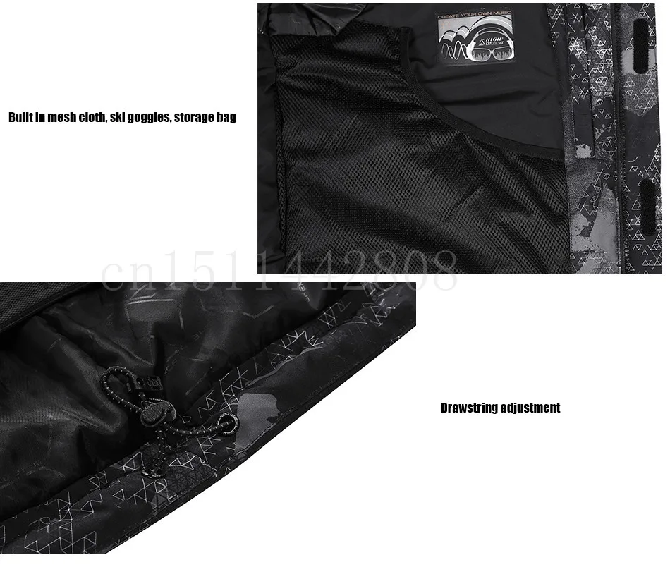 Большой опыт. Брендовая мужская зимняя Лыжная куртка s-xxl Размер ветрозащитные куртки для мужчин зимняя куртка с каймой камуфляж