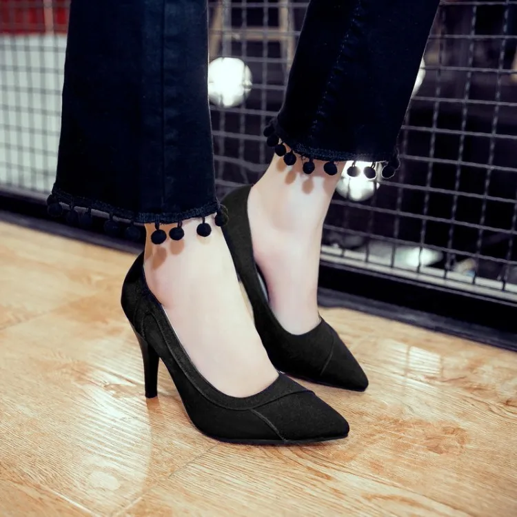 Туфли лодочки женские на высоком каблуке заостренный носок туфли высокий каблук