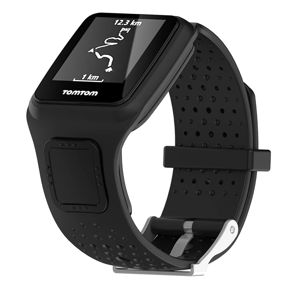 Мягкий силиконовый сменный ремешок для телефона браслета часов TomTom Runner Cradio 1 (1 я