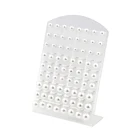 Круглые белые серьги-гвоздики серьги с искусственным жемчугом, 6, 8, 10 мм, с бусинами, из нержавеющей стали, 36 пар, подарочные украшения для ушей