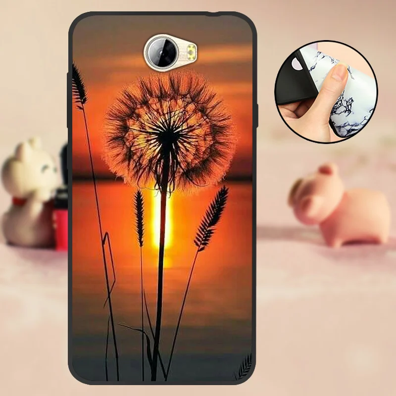 T32 Для huawei Y5 II чехол для huawei Y5 2 Y5II CUN-L21 CUN-U29 задняя крышка Y6 II Компактный Мягкий ТПУ силиконовый чехол для Honor 5A LYO-L21 черный - Цвет: T32