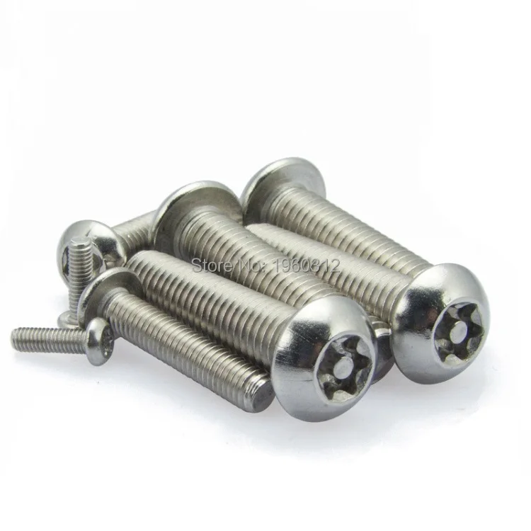 100pcs/lot ISO7380 M2*3 Stainless Steel Tamper Proof Security Torx Button Head Screw | Обустройство дома