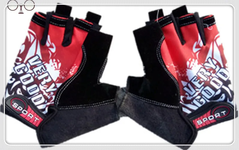 Red size L Длинные перчатки, модные перчатки на полпальца, варежки без пальцев для мужчин и женщин, перчатки для упражнений на полпальца, мужские перчатки Guantes Ciclismo G1 - Цвет: Red size L