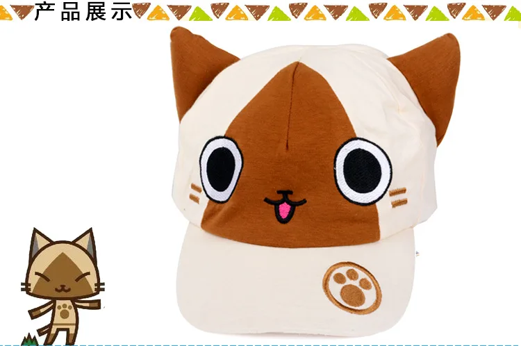 Новинка 2016 г. шляпа с изображением монстров и периферийных устройств Милая кота