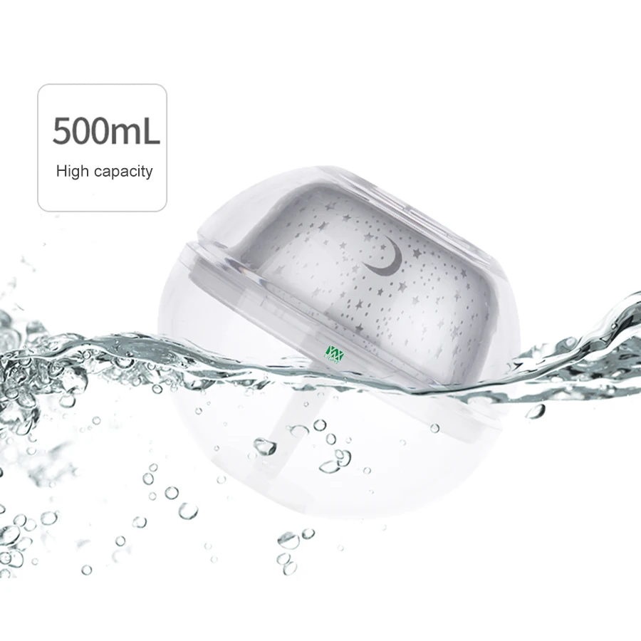 YWXLight 500 мл кристалл ночник проекционный увлажнитель распылитель эфирное масло