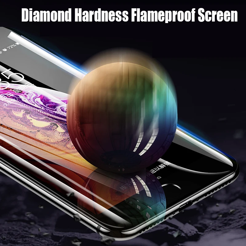 9D стекло на iPhone 8 7 Plus защита экрана Защитное для 6 XS Max X XR 6S защита|Защитные стёкла и