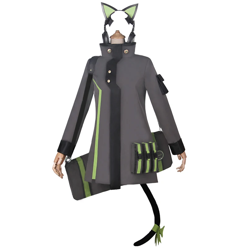 

Anime! 2018 New Hot Game Girls' Frontline tmp Battle Suit Lovely Gothic Uniform Cosplay Costume Trench Coat Outfit Free Shipping