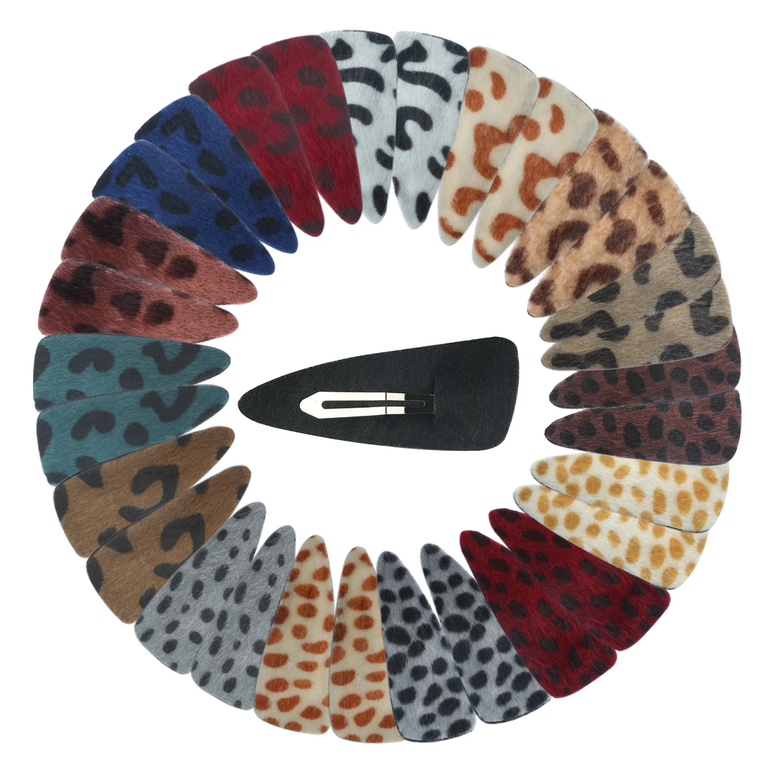 30 шт./лот смешанные Стиль Весна Луки с зажимы типа крокодил в горошек головные