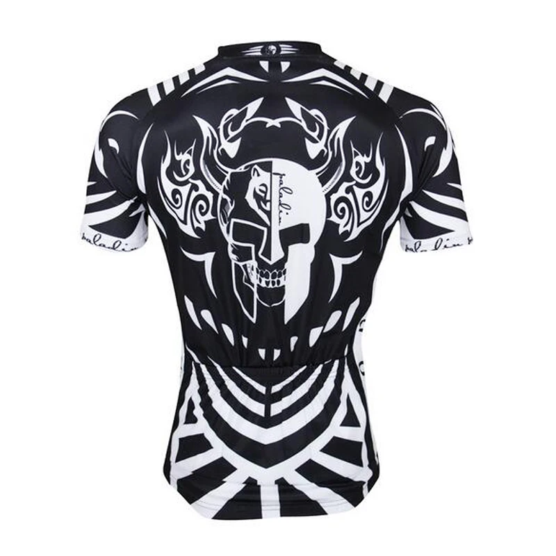 Мужская велосипедная рубашка PALADIN Спортивная с коротким рукавом и черепом для