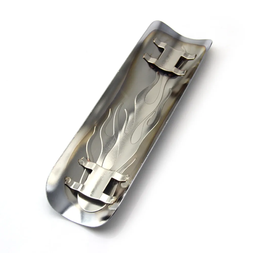 Универсальный хром-стальной выхлопной глушитель для мотоцикла в стиле пламени 2