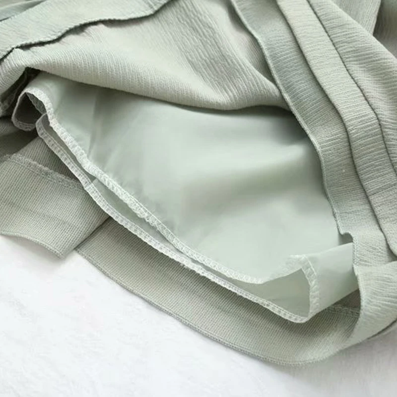 Женские шифоновые расклешенные шорты GOPLUS с высокой талией и эластичным поясом