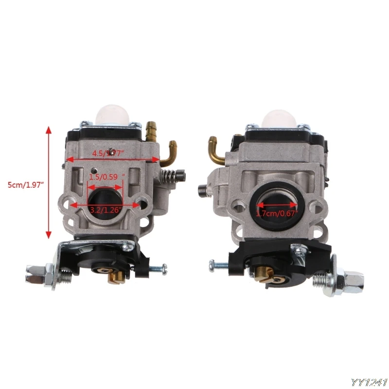 QILEJVS New 2 Stroke Carburetor 15mm MP15 Carb Kit For 43cc 47cc 49cc 50cc Gas Scooter Pocket Bike NEW #14521# | Автомобили и