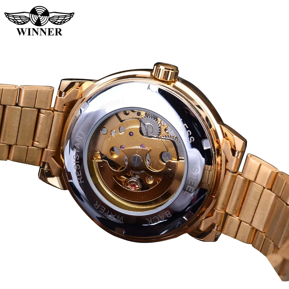 Часы наручные Winner Мужские механические брендовые люксовые светящиеся деловые