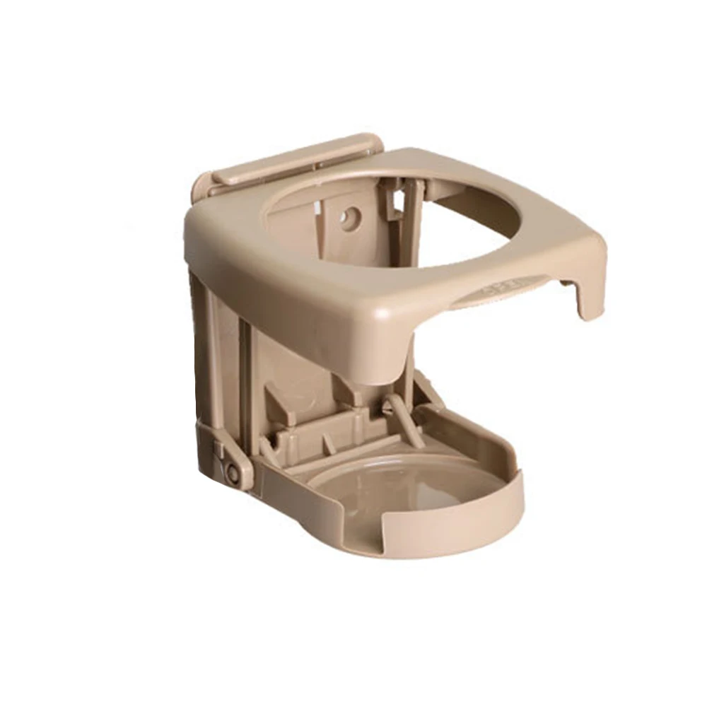 beige Holder GLCC автомобильный подстаканник, Универсальный Авто складной органайзер для бутылки кофе и напитков, подставка для дверного крепления, ABS принадлежности, аксессуары 60-100 мм - Название цвета: beige Holder