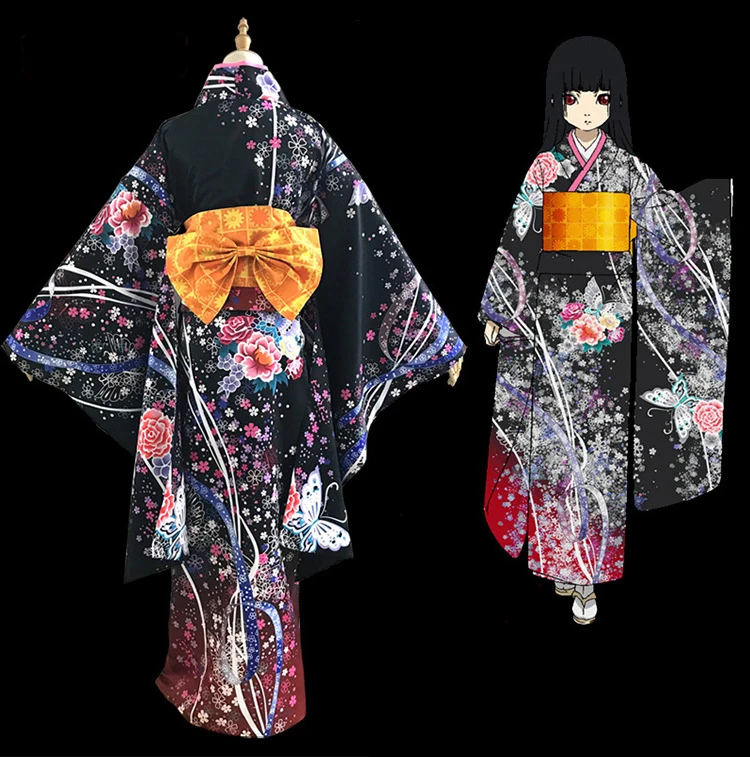 Кимоно Liva girl из японского аниме Enma Ai юката горничная наряд Униформа костюмы для