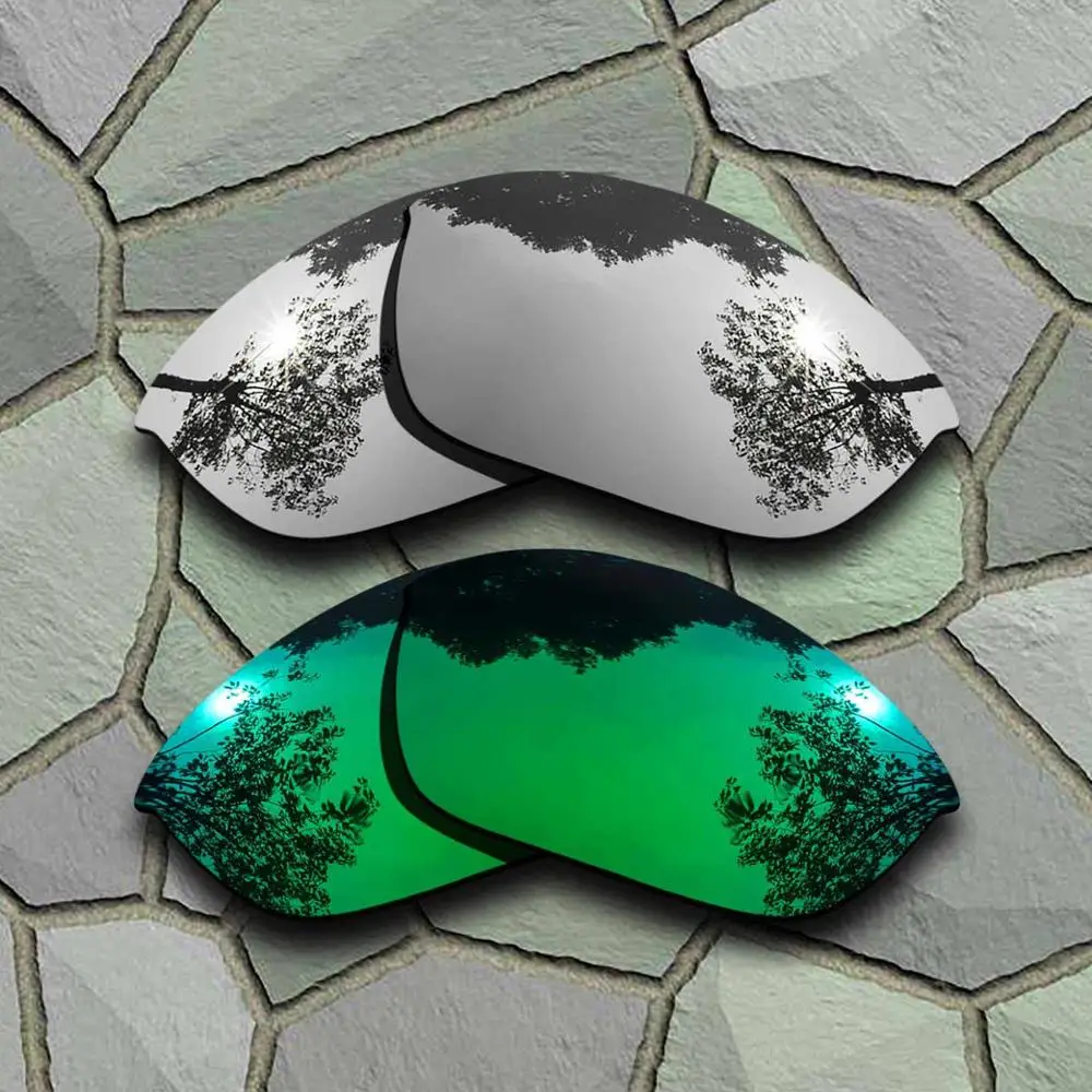 Chrome-Jade Green Солнцезащитные очки поляризационные Сменные линзы для Окли полукуртка 2,0-разновидности - Цвет линз: Chrome-Jade Green