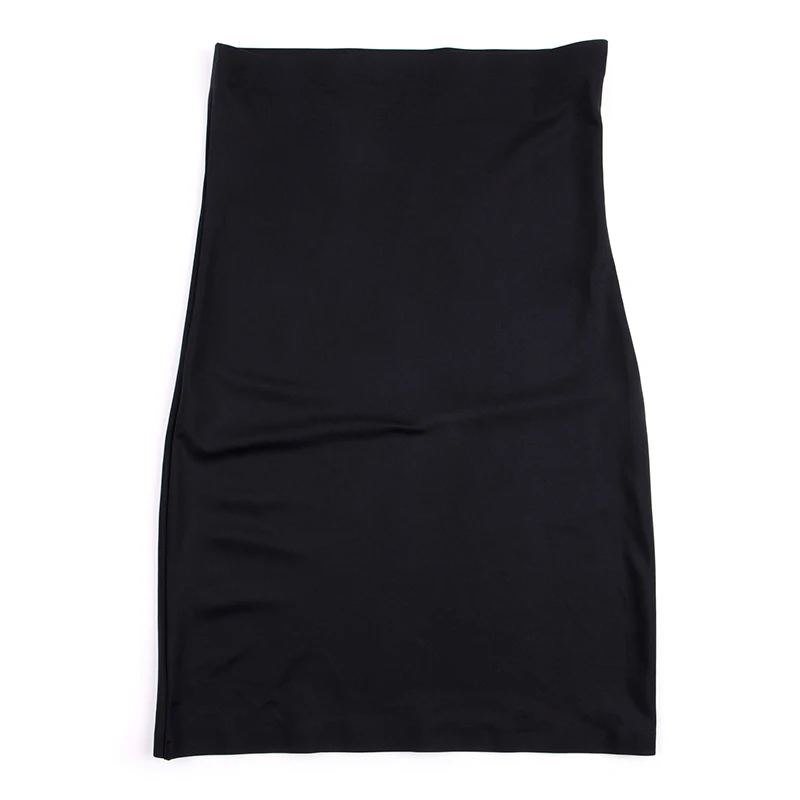 black Wholesale Super Elastic Control Slips High Waist Shaper Women Slimming Underwear Body Shaper Tummy Control Half Slip - Color: black