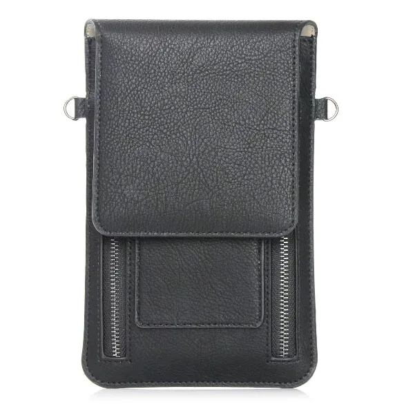 Леди плечевой ремень мобильный телефон кожаный чехол на молнии чехол-портмоне с