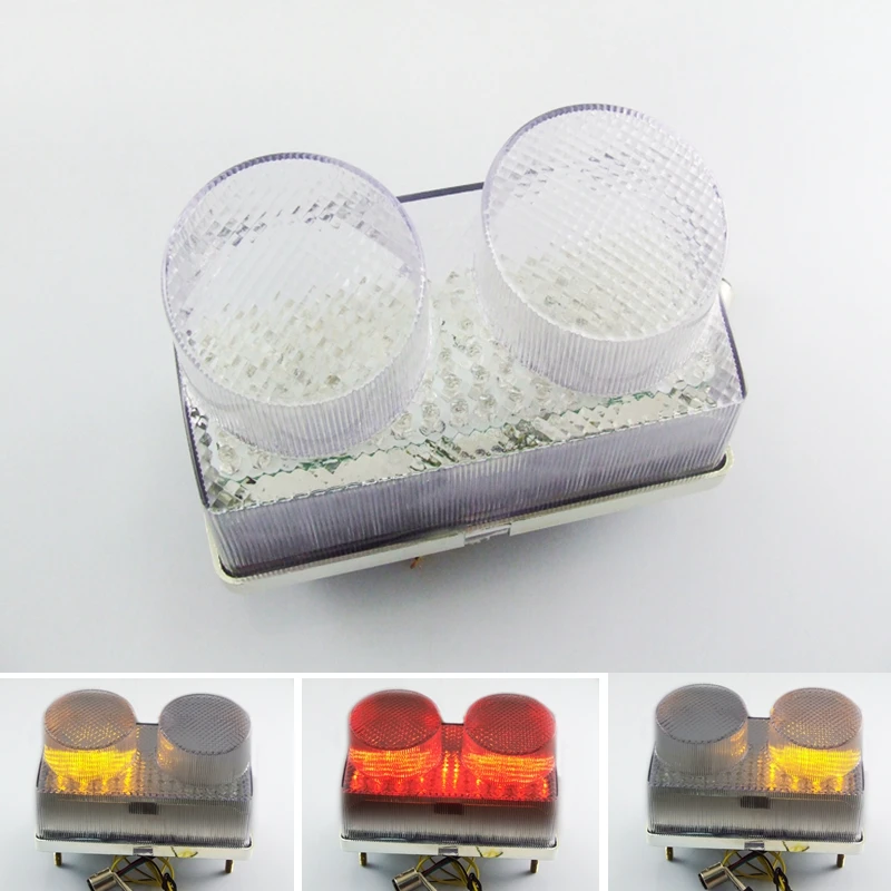 Светодиодный задний фонарь для мотоцикла тормозной сигнал поворота встроенный