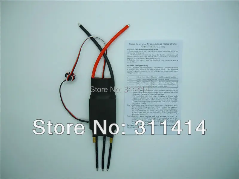 2pcs/lot 2-7S Lipo 60A 70A ESC 5V/5A UBEC Brushless Speed Controller For RC Boat Ship Water Cool Promotion | Игрушки и хобби
